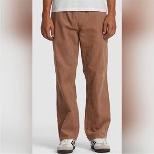 RVCA NWT Americana Elastic Cord Pants